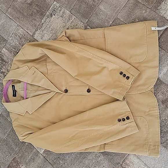 J. Peterman Jacket Sport Coat Blazer Work Field Travel Camel Color Sz 46 Or XL - Picture 8 of 11